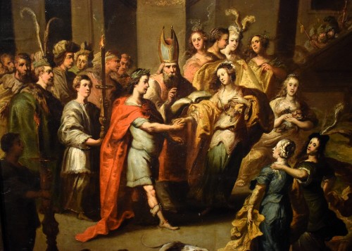 The Marriage of David and Abigail - Pauwels Casteels (1625-1677) - Louis XIV